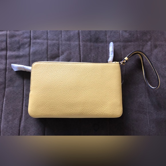 Coach Tech Wristlet in Retro Yellow - Picture 3 of 4